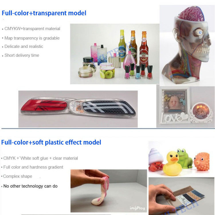 カスタムフルカラー3Dプリント プラスチック素材による急速プロトタイプ