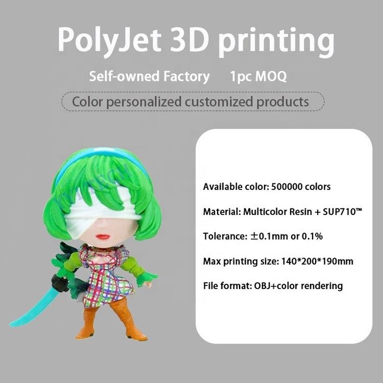 カスタムSTLフルカラー3Dプリントサービス | マルチカラーレジン印刷 | 環境に優しいソリューション