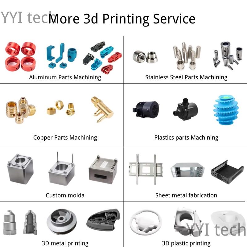 MJF CNC アルミ部品 高精度3D金属印刷サービスのためのマイクロ加工